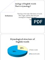 The Etymology of The English Words