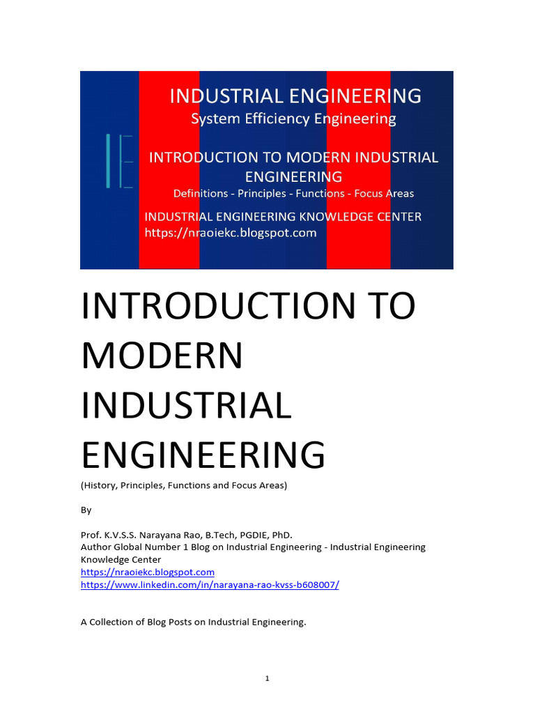 Introduction To Modern Industrial Engine | PDF | Industrial Engineering ...