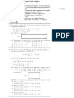 Enunciado y Solución de Álgebra. Examen Final (15.01.24)