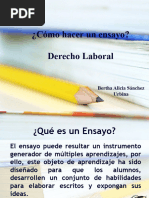 Como Hacer Un Ensayo