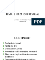 Tema 1 Dret Empresarial