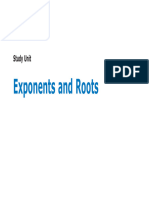 Exponent and Roots