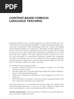 Content Based Foreign Language Teaching - Book