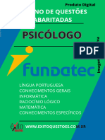 Caderno de Questoes Gabaritadas Psicologo Fundatec 2023