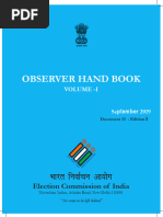 OBSERVER HAND BOOK SEP 2019 ED 5 VOL I - With Revised Observer Report