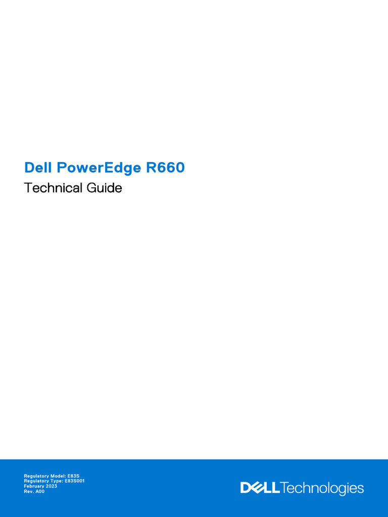 Dell PowerEdge R660 Technical Guide | PDF | Solid State Drive | Power ...