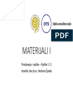 MATERIJALI I - Vjezba 1 I 2