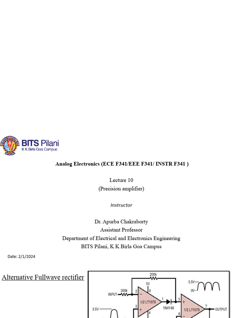 Precision Amplifier and Clamping Circuits | PDF | Computers