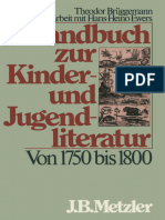 Theodor Brüggemann, H.-H. Ewers - Handbuch Zur Kinder - Und Jugendliteratur - Von 1750 Bis 1800-J.B. Metzler (1982)