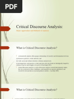 Critical Discourse Analysis