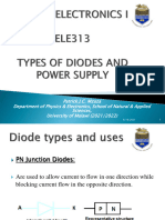 Lecture 5 - Types of Diodes and Power Supply