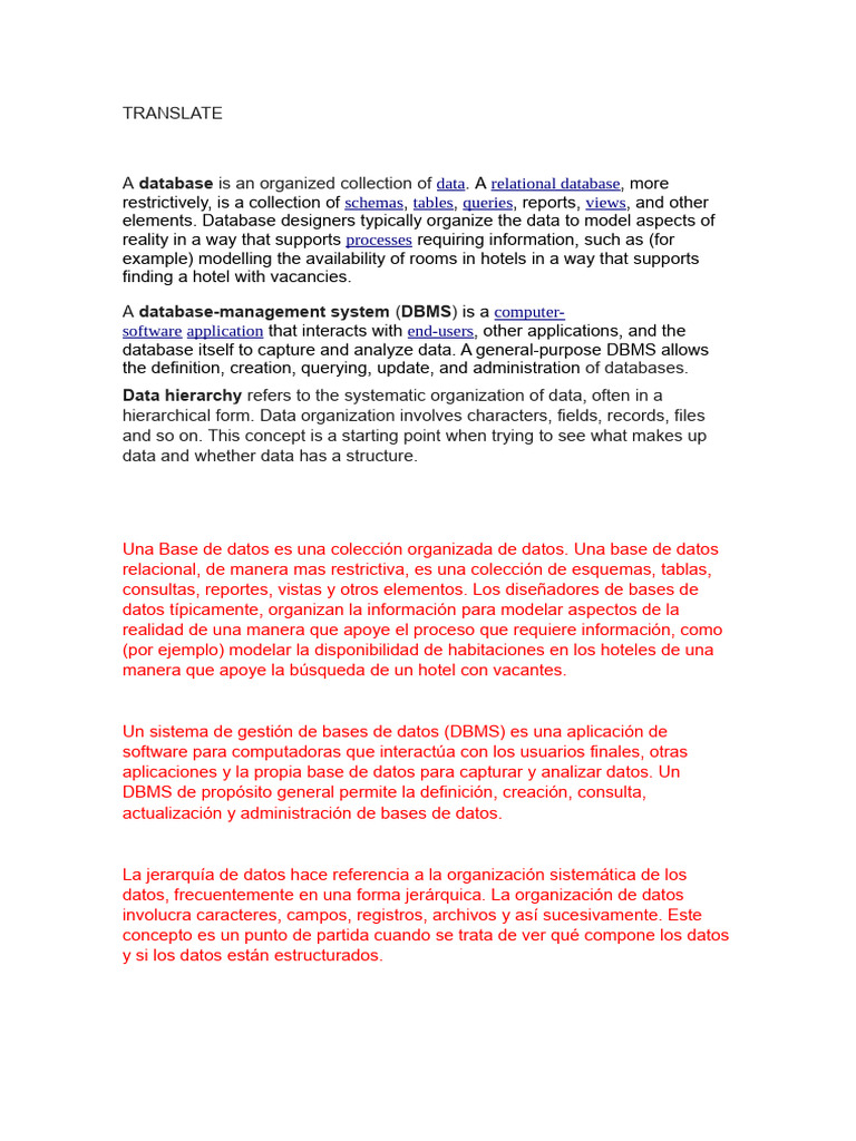 Introducción a Bases de Datos y DBMS | PDF
