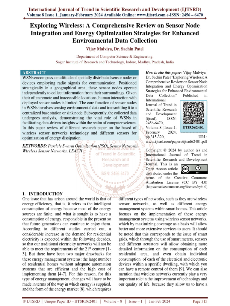 Exploring Wireless A Comprehensive Review On Sensor Node Integration ...