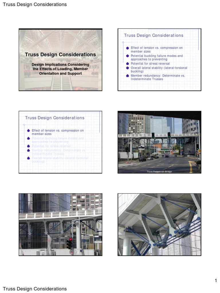 Truss Design Considerations | PDF | Truss | Buckling