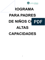 Programa para Padres de Niños Con Altas Capacidades