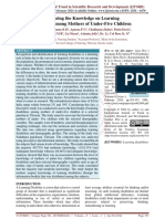 Assessing The Knowledge On Learning Disability Among Mothers of Under Five Children