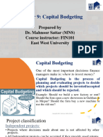 CH 9 Capital Budgeting Fin101
