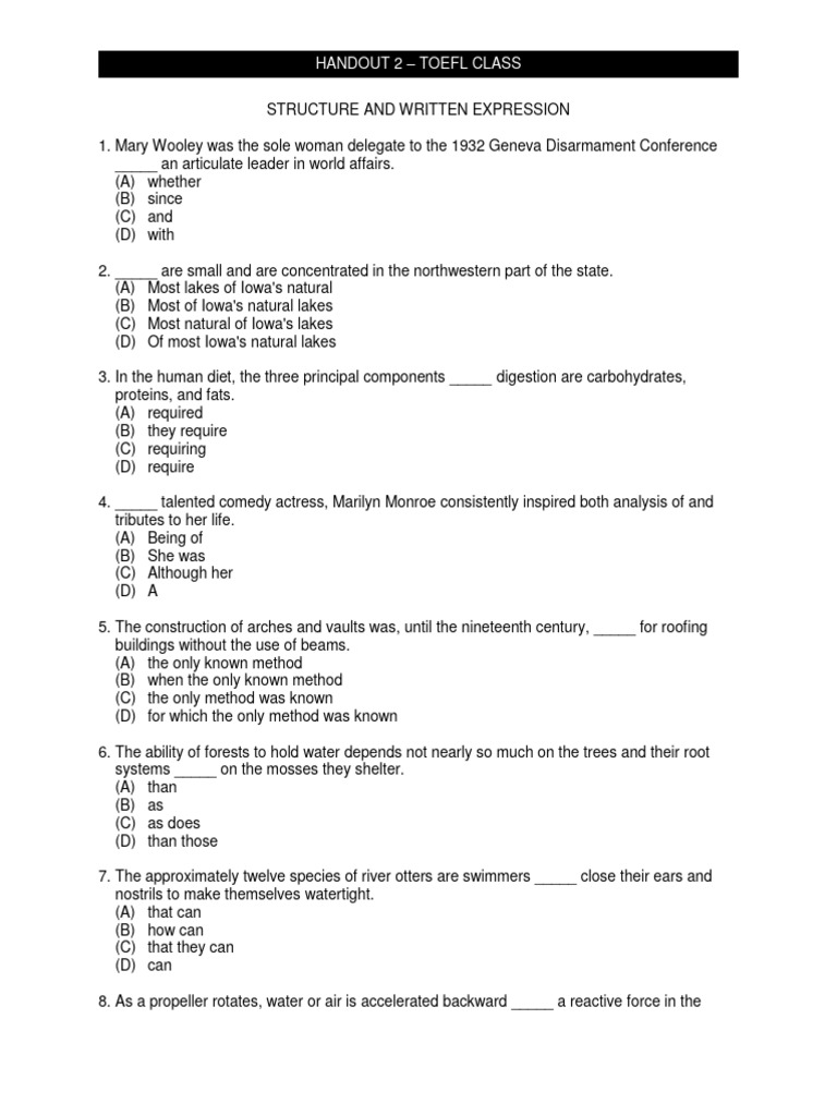 1-handout-2-toefl-preparation-class-structure-pdf-chemistry