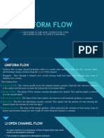 Uniform Flow and Condition