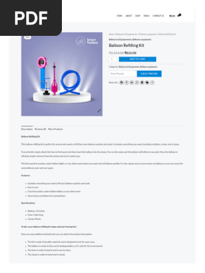  Balloon Refilling Kit