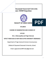 908 - B.Sc. Naturopathy and Yogic Science (Semester I & II)