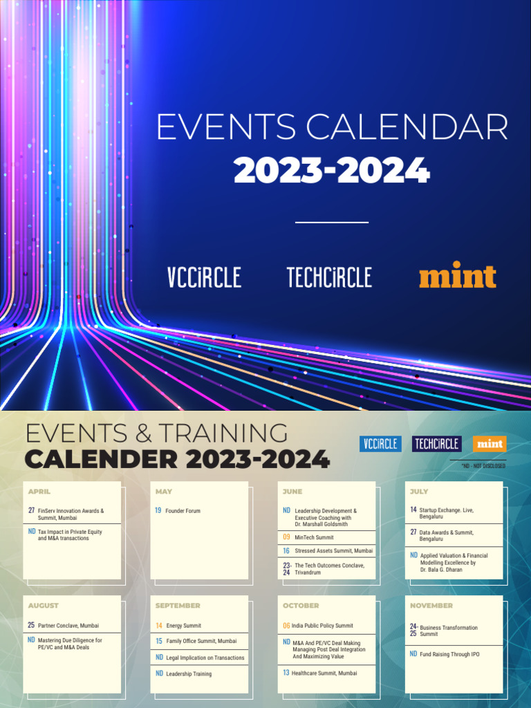2023-2024 Events & Training Calendar | PDF | Mergers And Acquisitions ...