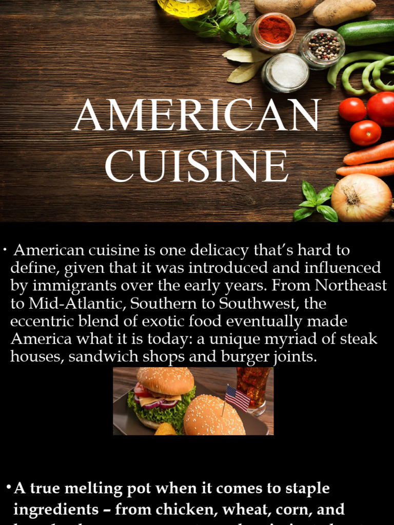 Understanding American Cuisine | PDF | Travel