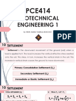Pce414 Geotechnical Engineering 1 Midterm Topic Settlement