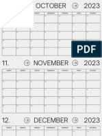 Minimal Clean 2023 Calendar 