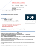 Higher Cortical Functions