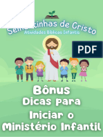 BÔNUS 4 - Dicas para Iniciar o Ministério Infantil