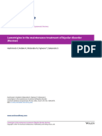 Lamotrigine in Maintenance Treatment of Bipolar Disorder 2021