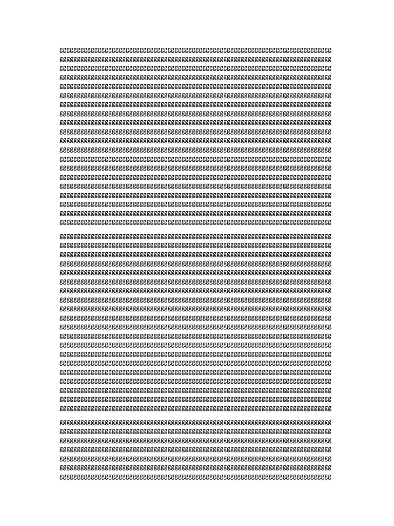 Document of Repeated Characters | PDF
