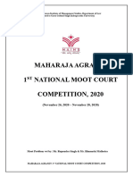 Moot Problem - Maharaja Agrasen National Moot Court Competition