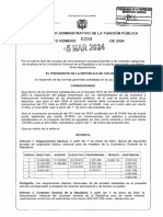 Decreto 0298 de 5 de Marzo de 2024