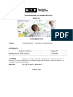 Tarea #05 - Planificacion y Control de Proyectos