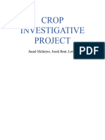 Crop Investigative Project