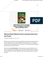 (Review Buku) Metode Active Learning Untuk Guru Dan Dosen