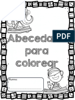 Abecedario para Colorerar