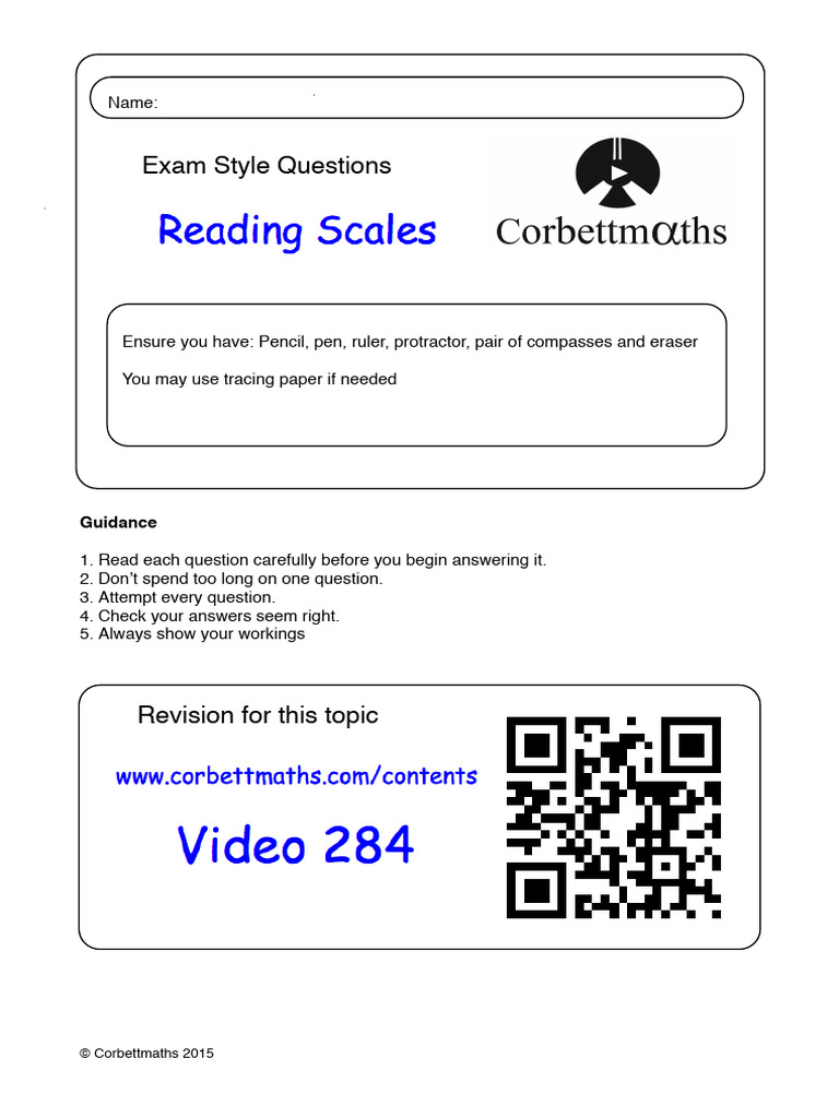 Reading Scales PDF | PDF
