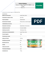 Ficha Tecnica de Filete de Atún Florida
