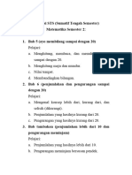 Kisi Kisi Matematika Kelas 1 SD SMST 2