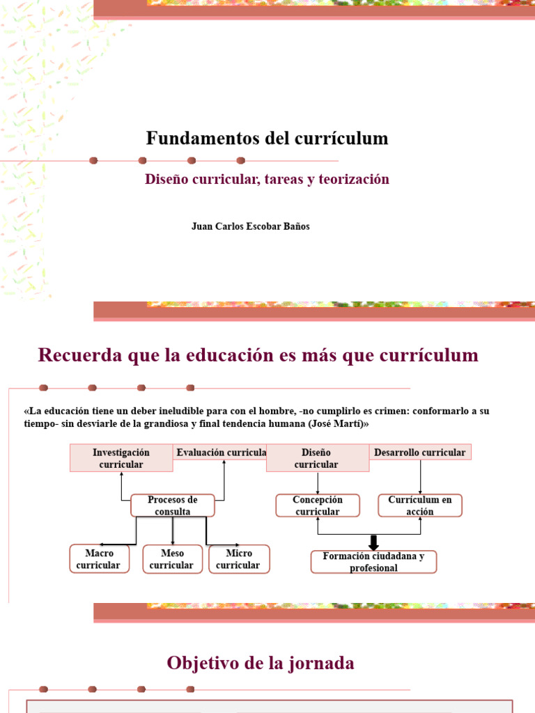 Sesión 6 Fundamentos Del Currículum | PDF | Plan de estudios