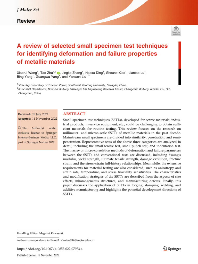 Metallic Material Testing Techniques | PDF | Deformation (Engineering ...
