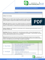 Conteúdo Programático - Método PCSC - Programação de CLP para Sistemas Complexos
