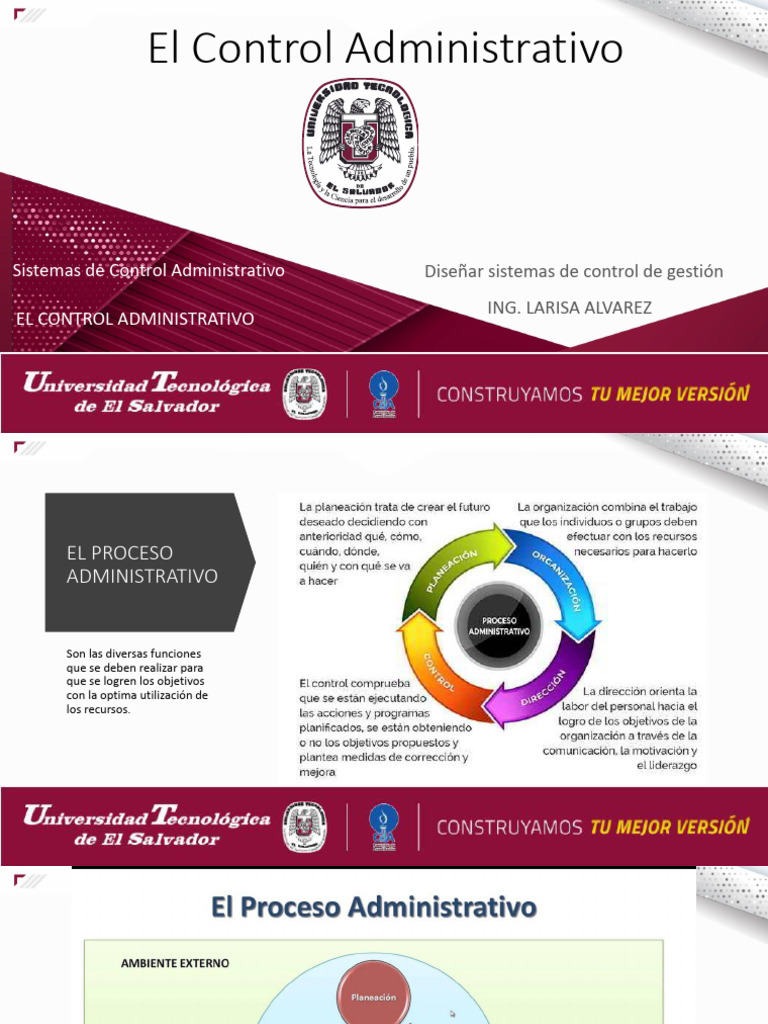 Tipos de Control Administrativo | PDF | Business | Informática