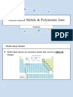 6 - Multivalent & Polyatomic - Naming & Chemical Formulas