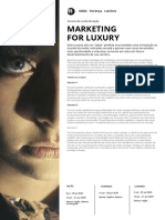 Marketing For Luxury