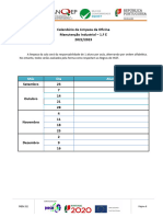 Tabela Limpeza Oficina 1E 22 23