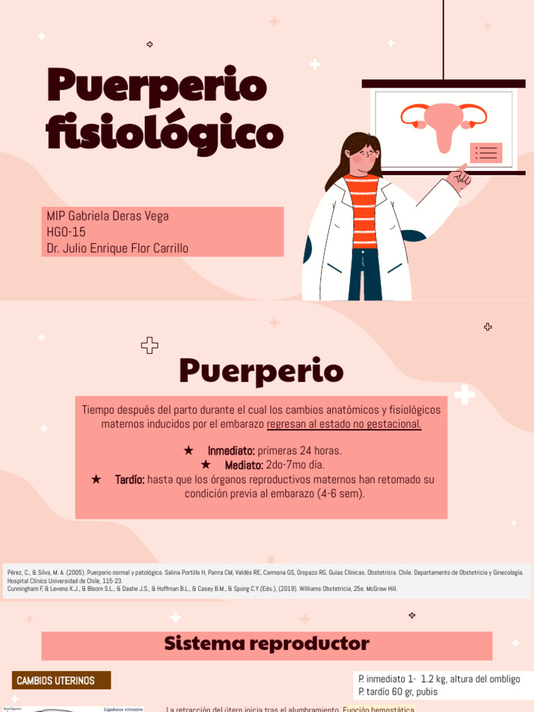 Puerperio Fisiológico | PDF | Periodo posparto | Parto